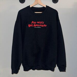 Black Red Pee Wee's Big Adventure Tim Burton Movie Crewneck Sweatshirt